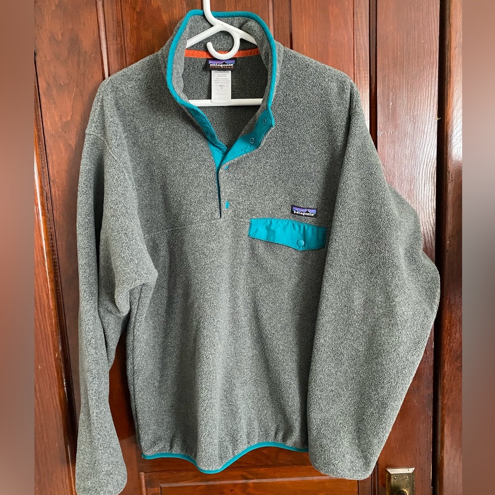 RARE Patagonia men's synchilla snap-t fleece pullover